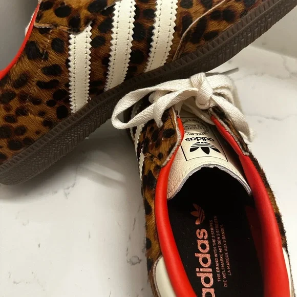 Adidas Women's Leopard Print Sneakers (Never Worn!) - Picture 2 of 5